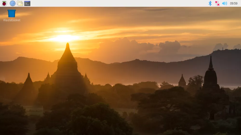 Рабочий стол Raspberry Pi OS