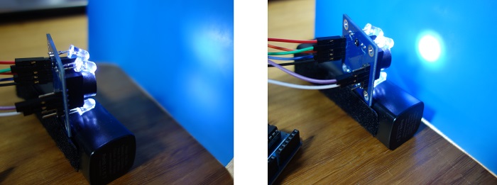 Считывание синего объекта датчиком цвета TCS3200