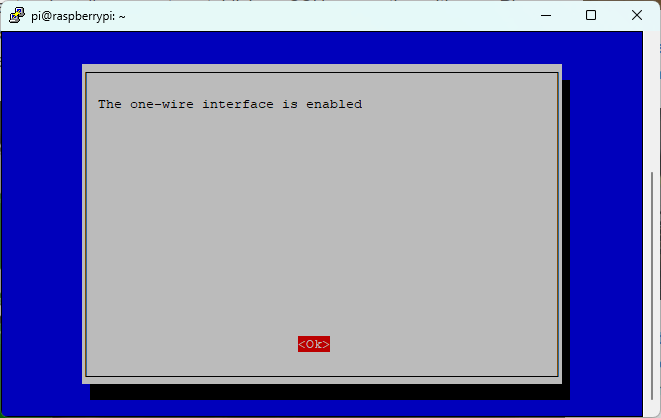 One-wire включен на Raspberry Pi