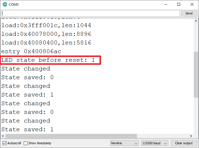 ESP32 Запоминание последнего состояния светодиода Preferences