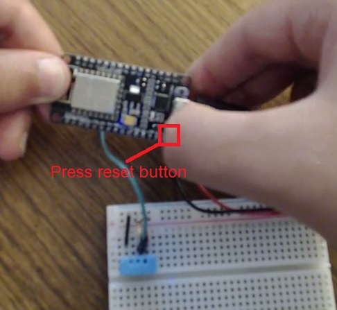 Кнопка Reset на ESP8266 для тестирования