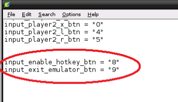 Настройка горячих клавиш в retroarch.cfg