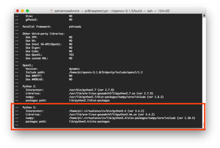 Установка OpenCV 3 на Raspberry Pi 3
