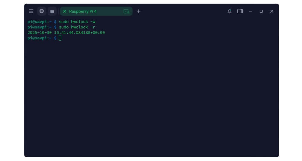 Временная метка RTC