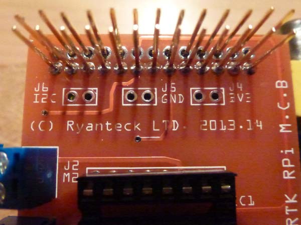 Пайка нижнего ряда контактов GPIO-разъёма