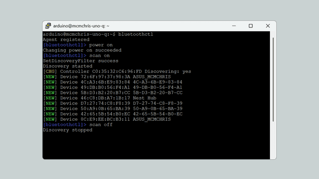 Сканирование Bluetooth