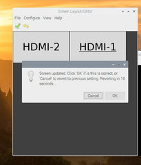 Подтверждение нового расположения экранов