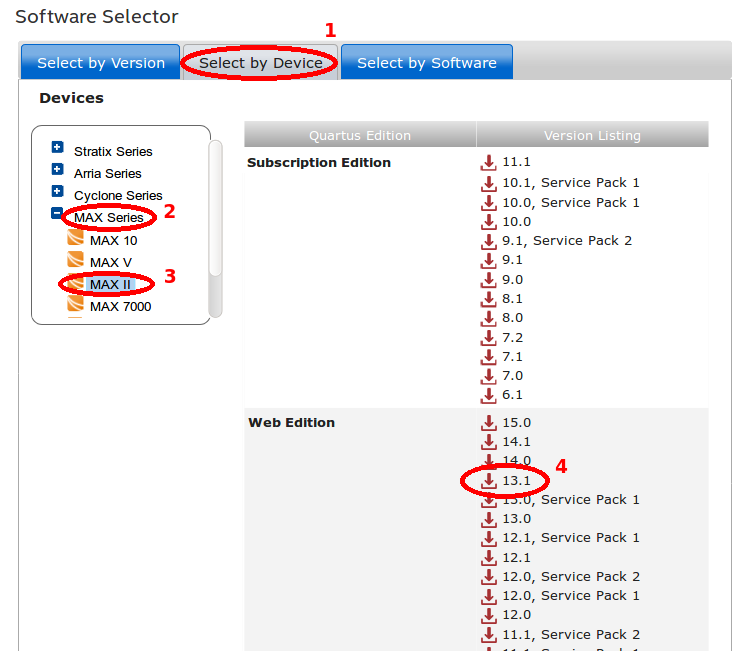 Select Web by Device
