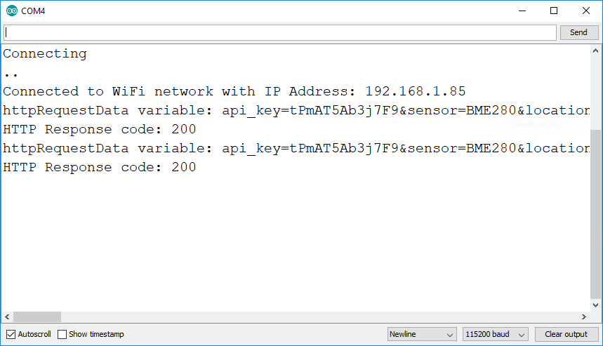 ESP32 ESP8266 BME280 — показания в Serial Monitor Arduino IDE
