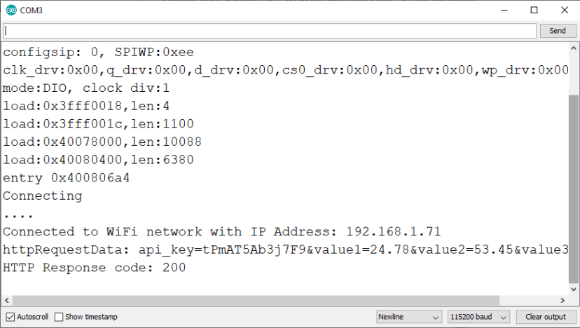 ESP32 ESP8266 отправка Email Arduino IDE монитор последовательного порта