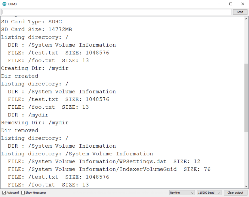 ESP32 тестирование модуля MicroSD-карты: чтение, запись, удаление