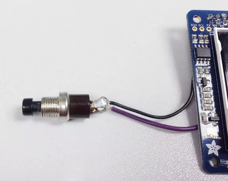 Присоединение кнопки шаг 1