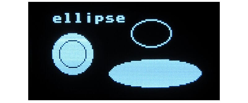 Графика на OLED — эллипс
