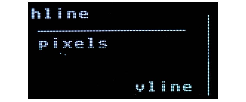 Графика на OLED — пиксели