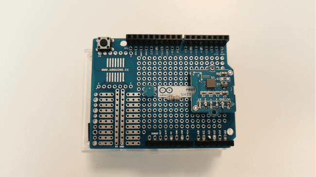 Компоненты, припаянные на Proto Shield