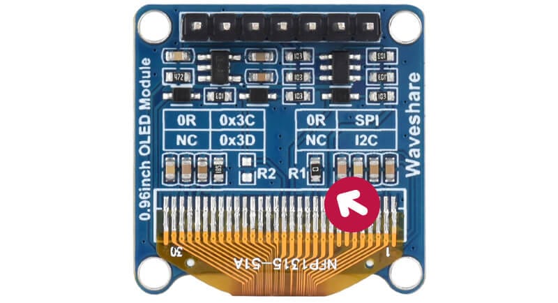 Резистор выбора адреса SSD1315