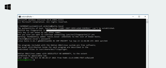 Доступ по SSH в Windows