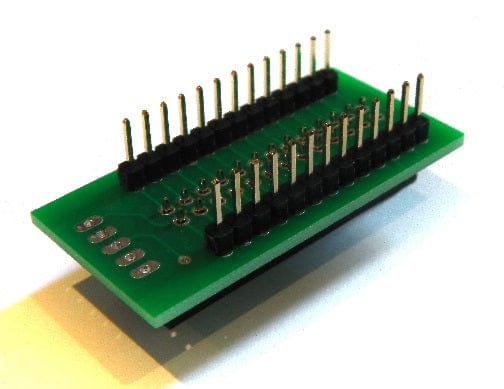 Установка гребёнок в макетную плату для выравнивания
