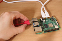 Подключение мыши и клавиатуры к USB-портам Raspberry Pi