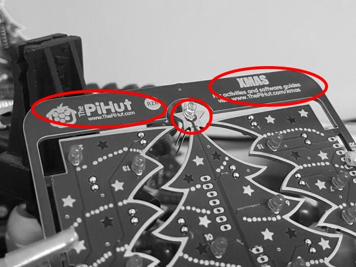 Шаг 6 — установка белого светодиода-звезды