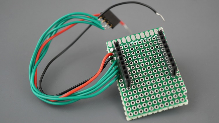 ESP32-CAM робот стрипборд для подключения схемы