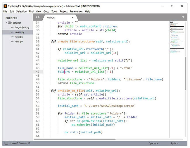 Sublime Text для разработки Python