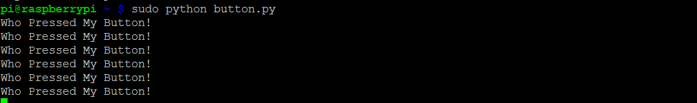 Программа на Python для тактильного переключателя