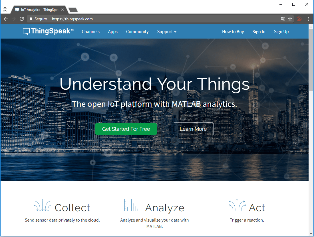 Платформа ThingSpeak для IoT данных