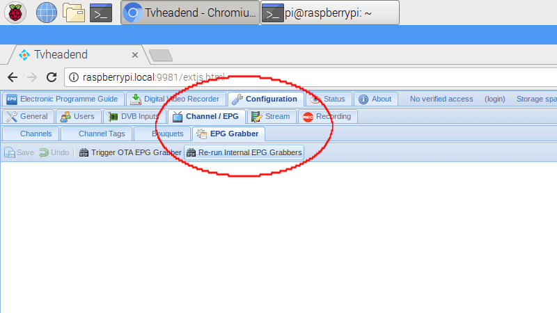 EPG граббер Tvheadend