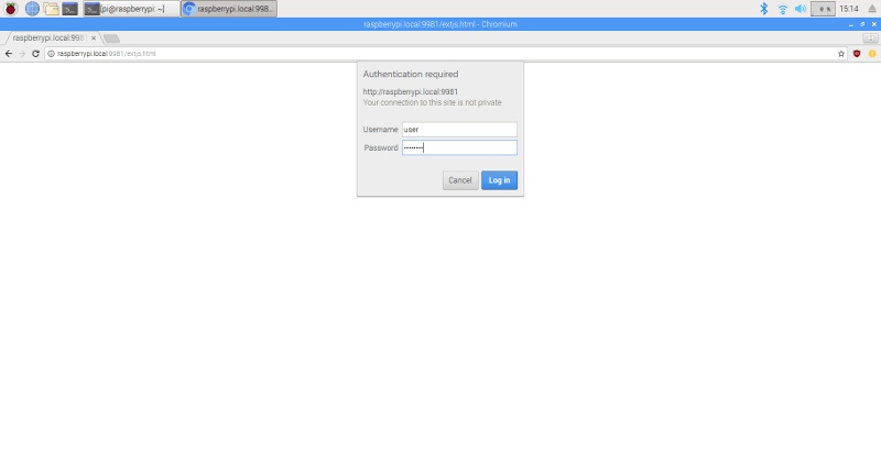 Вход в Tvheadend