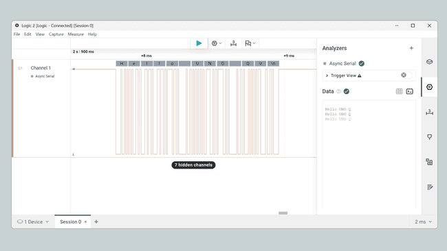Передача UART