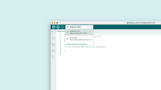 Плата Arduino UNO R3 обнаружена