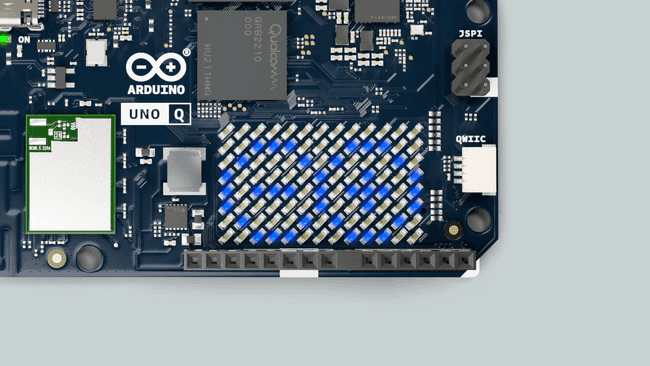 Работающий пример матрицы светодиодов