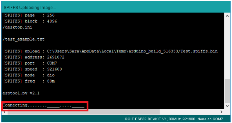 Открытие Serial Monitor