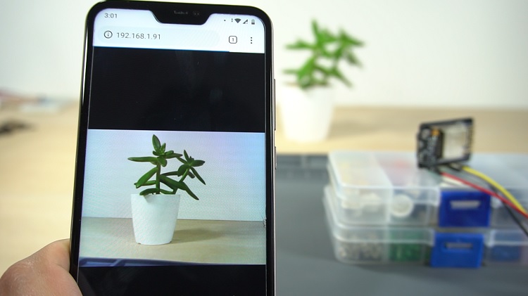 Демонстрация IP-камеры ESP32-CAM веб-сервер видеостриминга