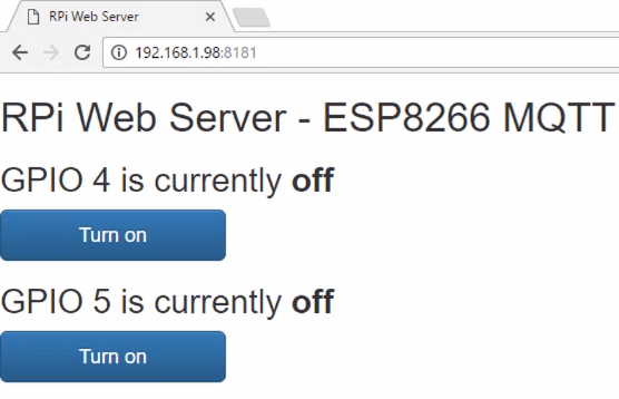 Веб-сервер Python ESP8266 MQTT