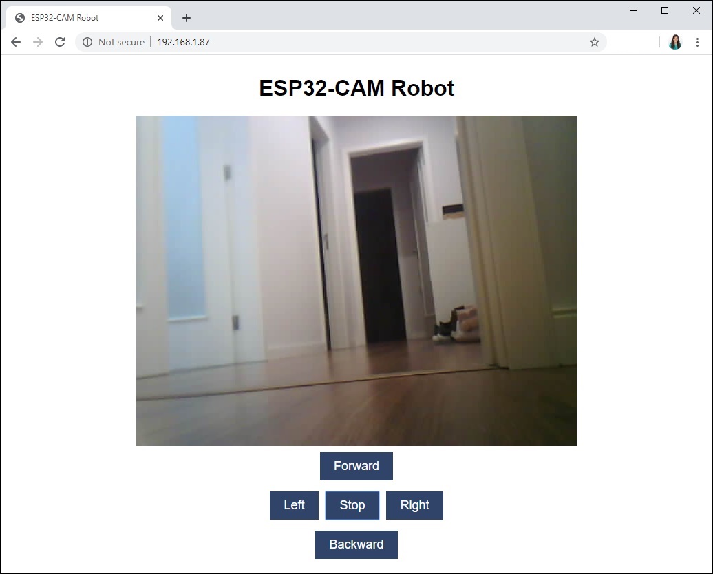 ESP32-CAM веб-сервер дистанционное управление роботом с видеостримингом