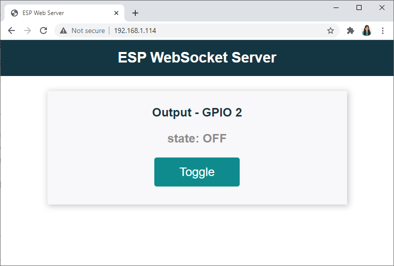 ESP32 WebSocket сервер управление выходами