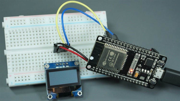 OLED-дисплей заливка белым экраном ESP32 ESP8266 MicroPython