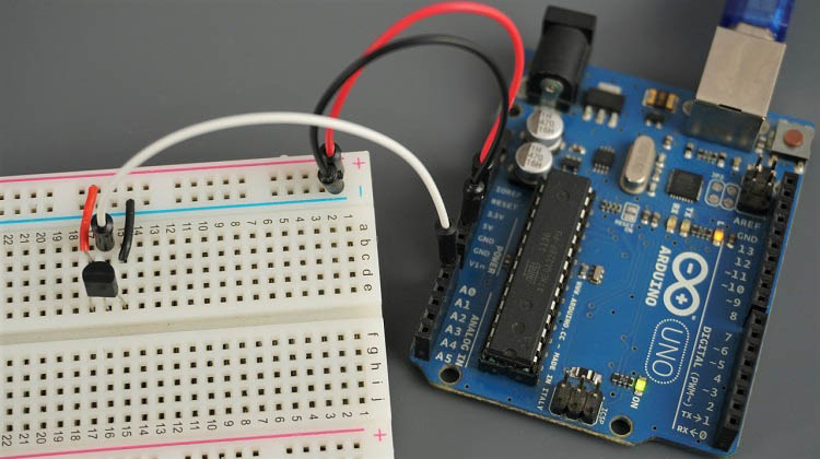 LM35 LM35DZ LM34 LM335 Arduino плата OLED подключение